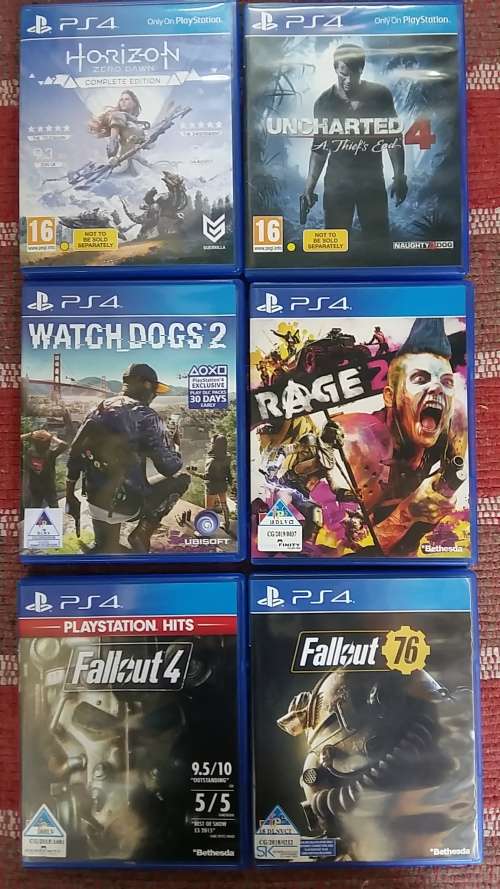 PS4 Games Action Bundle 6 Titles - Fallout 4, Fallout 76 etc.