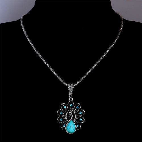 Lovely Peacock Pendant Necklace