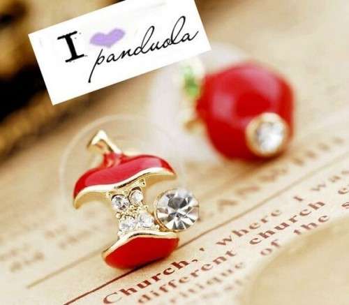 CUTE GREEN APPLE EARRINGS