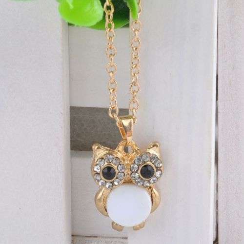 CHARMING VINTAGE OWL NECKLACE