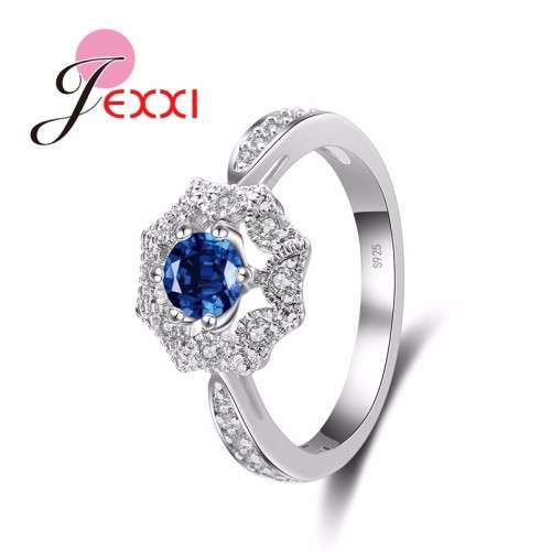 PROPOSE ENGAGEMENT 925 STERLING SILVER RING WITH CUBIC ZIRCONIA - size 9