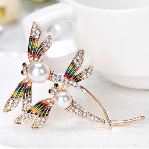 ***EXQUISITE*** FASHION CRYSTAL DRAGONFLY BROOCH