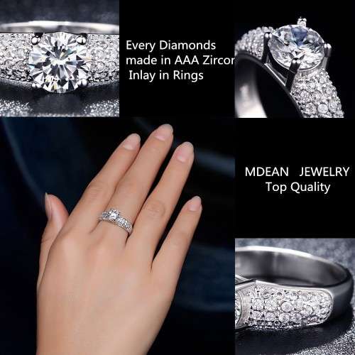 ***HIGH QUALITY***  SILVER PROPOSAL ENGAGEMENT RING WITH AAA+ CUBIC ZIRCONIA - size 10