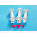 FONDANT ICING HEART PLUNGERS