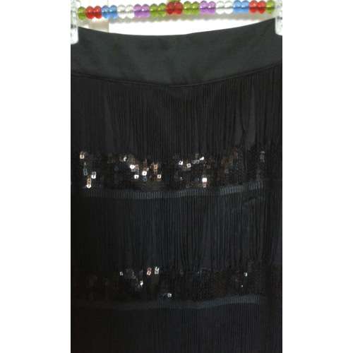 Evening Skirt - Fringed Black Mini - Excellent condition/Like new!!
