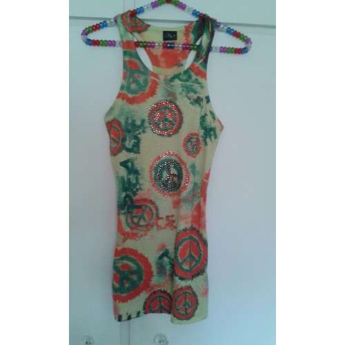 Tank Top - Hippie Styled with Peace Sign