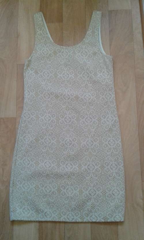 EVENING GOLD&CREAM PARTY/BODYCON DRESS - NEW!!