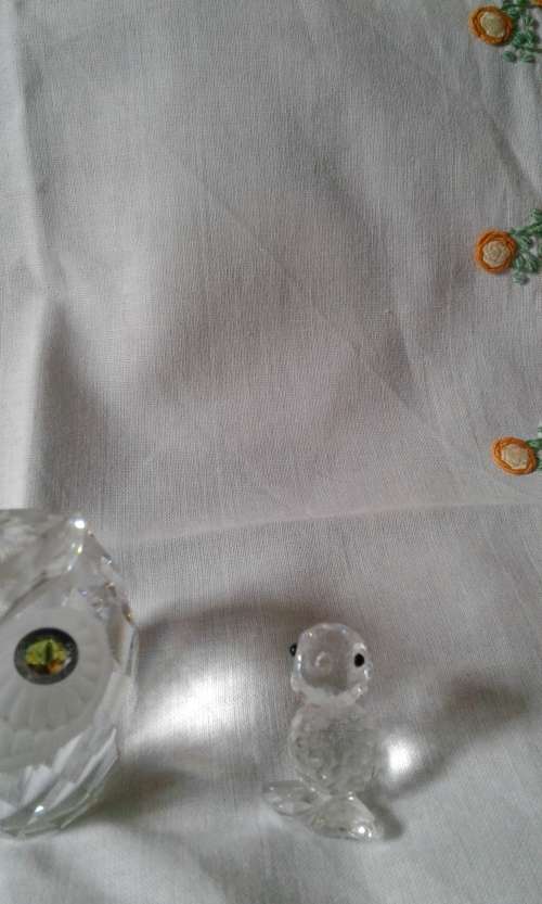 COLLECTABLE SWAROVSKI CRYSTAL FIGURINES(DAMAGED) - LARGE OWL/SMALL OWL/BIRD/SQUIRREL/ASSORTED PARTS