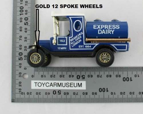 MATCHBOX Models of Yesteryear Y3-4 1912 Ford Model T Tanker Express Diary Variation 1