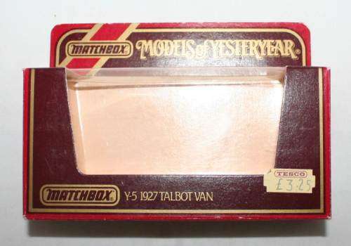 MATCHBOX Models of Yesteryear Y5-4 1927 Talbot Van Dunlop Variation 1