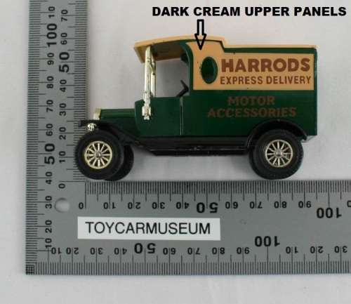 MATCHBOX Models of Yesteryear Y12-3 1912 Ford Model T Van Harrods Express Delivery Variation 2