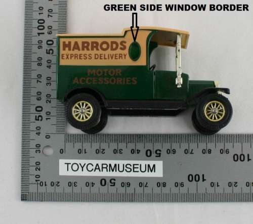 MATCHBOX Models of Yesteryear Y12-3 1912 Ford Model T Van Harrods Express Delivery Variation 2