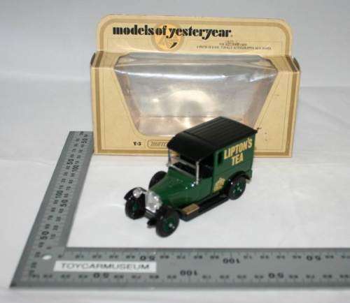 MATCHBOX Models of Yesteryear Y5-4 1927 Talbot Van Lipton's Tea (with Crest) Variation 2