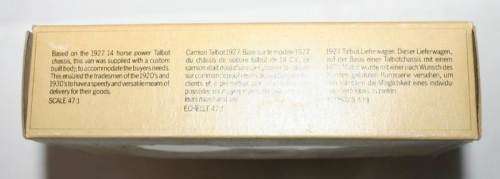 MATCHBOX Models of Yesteryear Y5-4 1927 Talbot Van Lipton's Tea (with Crest) Variation 2