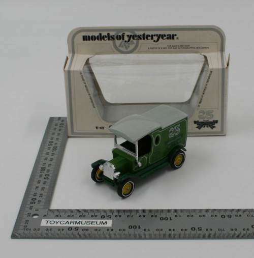 MATCHBOX Models of Yesteryear  Y12-3 1912 Ford Model T Van 25 Years Silver Jubilee Variation 4