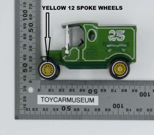 MATCHBOX Models of Yesteryear  Y12-3 1912 Ford Model T Van 25 Years Silver Jubilee Variation 4