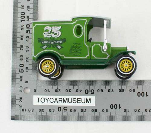 MATCHBOX Models of Yesteryear Y12-3 1912 Ford Model T Van 25 Years Silver Jubilee Variation 2