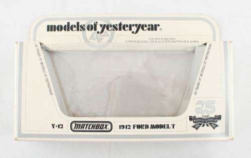 MATCHBOX Models of Yesteryear Y12-3 1912 Ford Model T Van 25 Years Silver Jubilee Variation 2