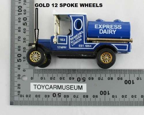 MATCHBOX Models of Yesteryear Y3-4 1912 Ford Model T Tanker Express Diary Variation 1