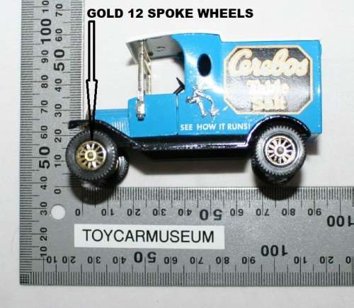 MATCHBOX Models of Yesteryear Y12-3 1912 Ford Model T Van Cerebos  Variation 4 NO BOX