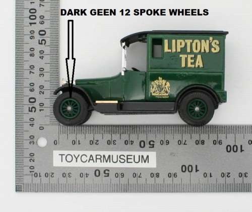 MATCHBOX Models of Yesteryear Y5-4 1927 Talbot Van Lipton's Tea (with Crest) Variation 2