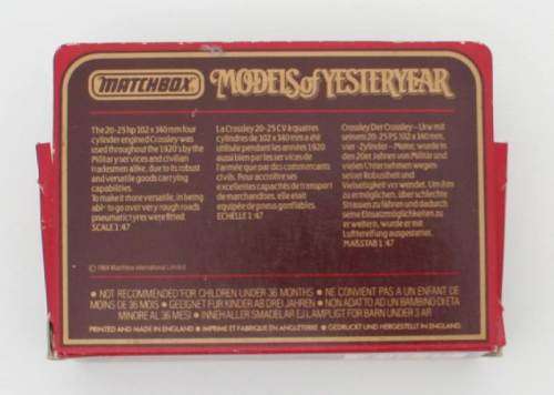 MATCHBOX Models of Yesteryear Y26-1 1918 Crossley Delivery Truck Löwenbräu Variation 5