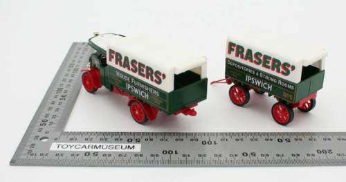 MATCHBOX Models of Yesteryear Y27-1 1922 Foden Steam Wagon & Trailer Frasers Variation 11