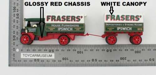 MATCHBOX Models of Yesteryear Y27-1 1922 Foden Steam Wagon & Trailer Frasers Variation 11