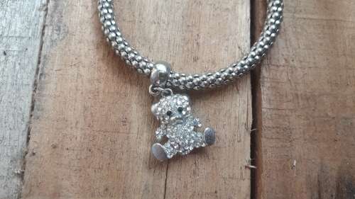 Pandora style Bracelet WITH TEDDY BEAR CHARM  """Free courier !!!"""