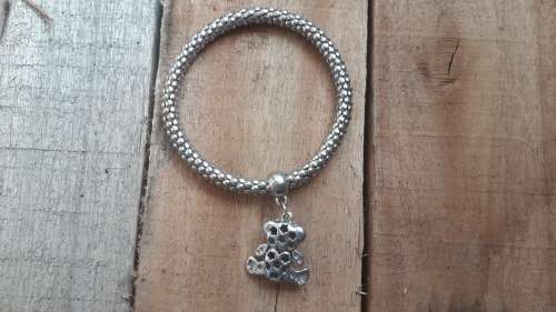 Pandora style Bracelet WITH TEDDY BEAR CHARM  """Free courier !!!"""
