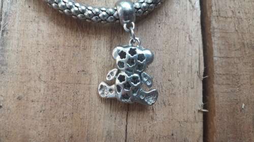 Pandora style Bracelet WITH TEDDY BEAR CHARM  """Free courier !!!"""