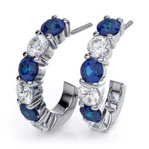 Certified Beautiful 0.75Tcw Round Cut VS1 Clarity Natural Diamond 14KT Gold Earring at Factory Price