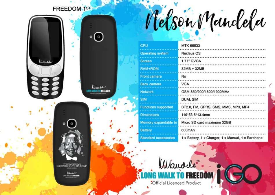 I GO Nelson Mandela Freedom Phone