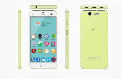 ZTE Blade S7 - White, Green, Black