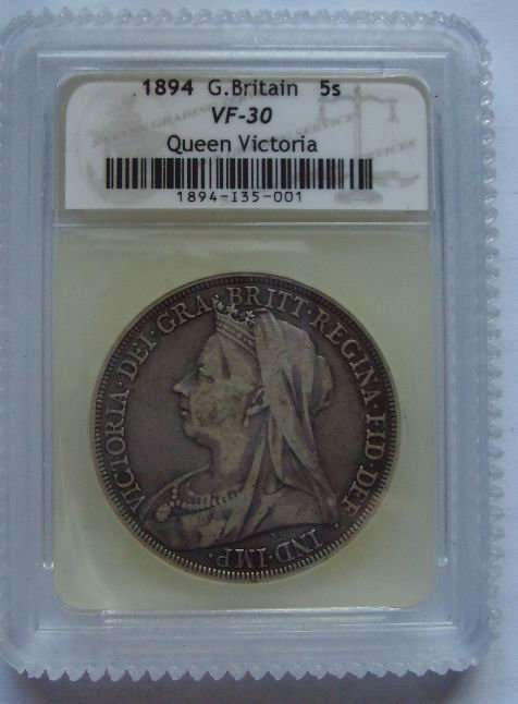 1894 QUEEN VICTORIA  CROWN 5/-