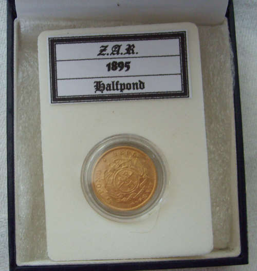 KRUGER GOLD..1895 ZAR HALFPOND