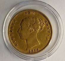 1878 GOLD  HALF SOVEREIGN - QUEEN VICTORIA YOUNGHEAD - FREE POSTNET  COURIER DELIVERY IN RSA
