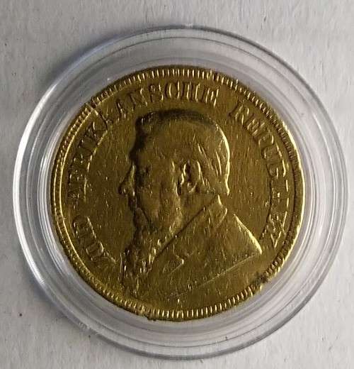 1894 ZAR Paul Kruger Pond.( ex mount ) FREE POSTNET COUNTER TO COUNTER COURIER DELIVERY