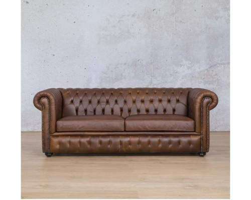 Bonded Leather Cheasterfield Designed Couch