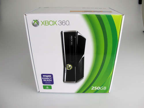 XBOX 360 SLIM 250 GB WITH 9 GAMES - LATE ENTRY