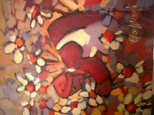 ELISE WESSELS - ORIGINAL PAINTING - FLOWER LADY