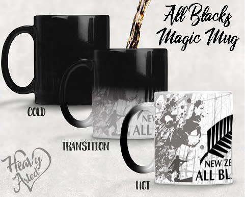 All Blacks Mug - Colour Changing Magic Mug