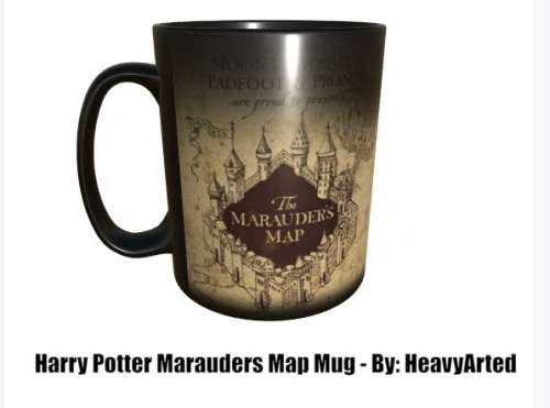 Harry Potter Marauders Map - Colour Changing Magic Mug