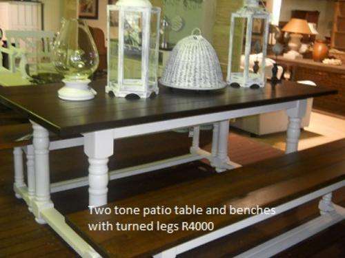 Patio Table and 2 Benches