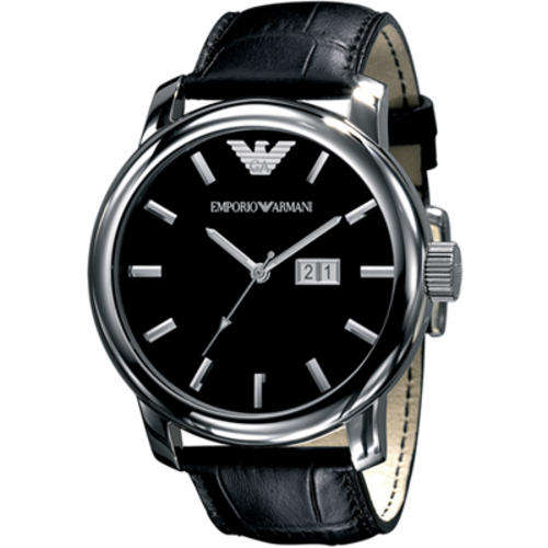****R4999**** A Truly Stunning GentleMen's Watch [ Emporio Armani ] Pure Leather ( AR0428 ) InStock