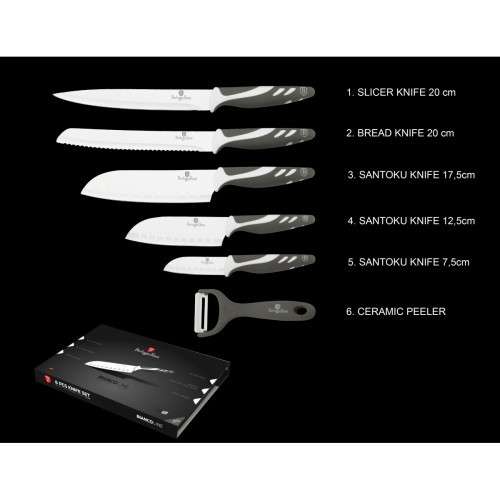 Berlinger Haus 6-Piece Knife Set BIANCO LINE ( BH-2031 )