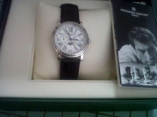 frederique constant gents moonphase formal watch