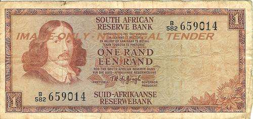 TW DE JONGH - R1 NOTE - ONE RAND EEN RAND - B582 - AS PER SCAN