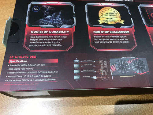 Asus GTX 1070 Expedition Series 8GB DDR5