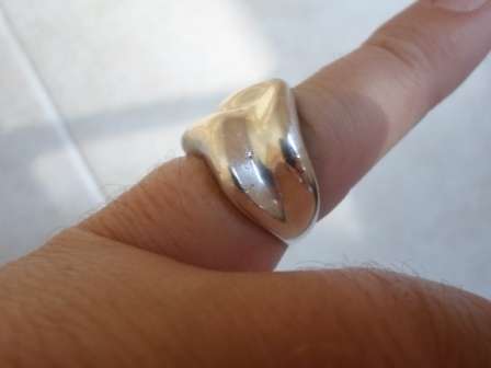 CHUNKY!! STERLING SILVER RING FABULOUS DESIGN 8g WOW!! WOW!!